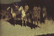 Frederic Remington Who Comes There (mk43) Sweden oil painting artist